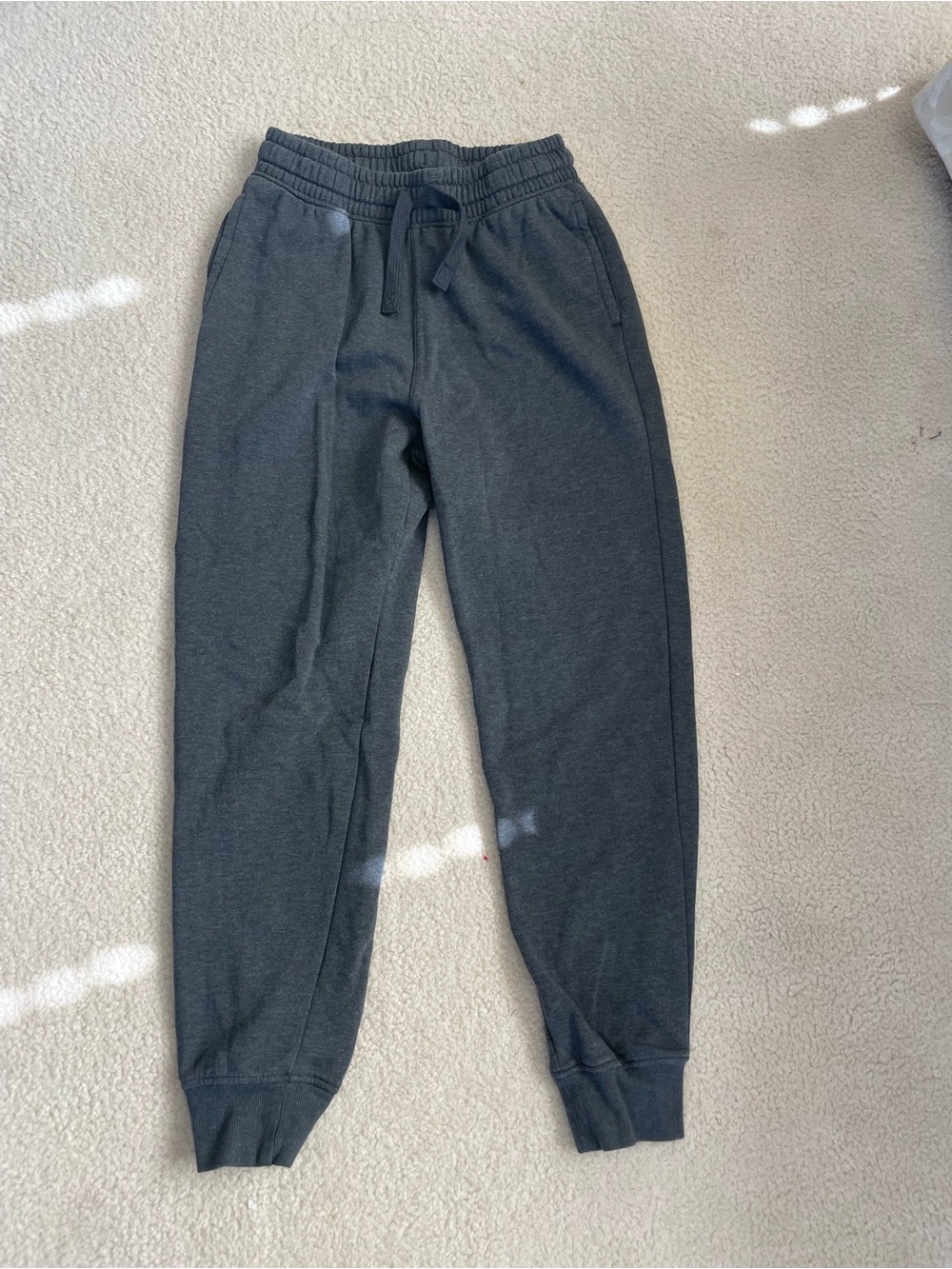 Kids Charcoal Gray Jogger Sweatpants - Comfortable Everyday Bottoms
